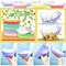 MotBach 100 Pack 3 LB Colorful Paper Food Boat Trays Disposable Paper Boats, Food Boats Colored Paper Food Serving Boat Tray Basket for Snack Burger BBQ Popcorn Taco Fries Carnival Festival Nacho